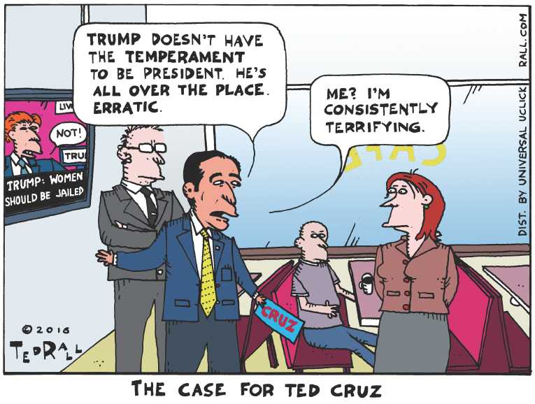 Political/Editorial Cartoon by Ted Rall on Trump Cries Foul