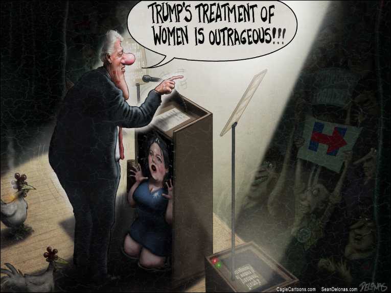 Political/Editorial Cartoon by Sean Delonas, CagleCartoons.com on Clinton Goes to the Well