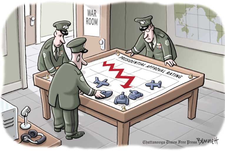 Political/Editorial Cartoon by Clay Bennett, Chattanooga Times Free Press on Trump Flashes Style