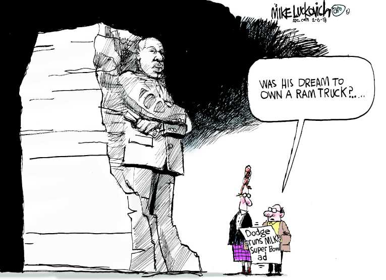 Political/Editorial Cartoon by Mike Luckovich, Atlanta Journal-Constitution on In Other News