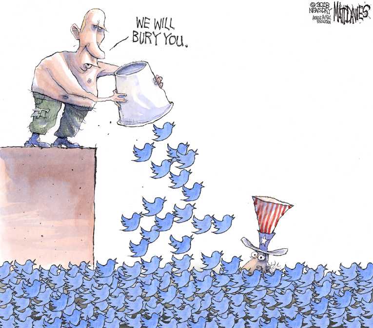 Political/Editorial Cartoon by Matt Davies, Journal News on Mueller Investigation Heats Up