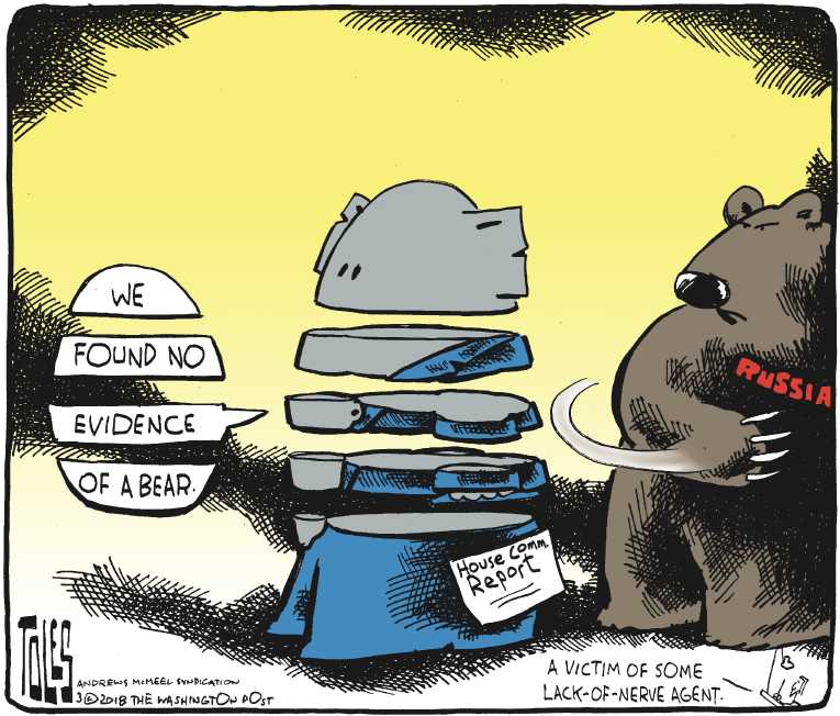 Political/Editorial Cartoon by Tom Toles, Washington Post on GOP Committee Clears Trump