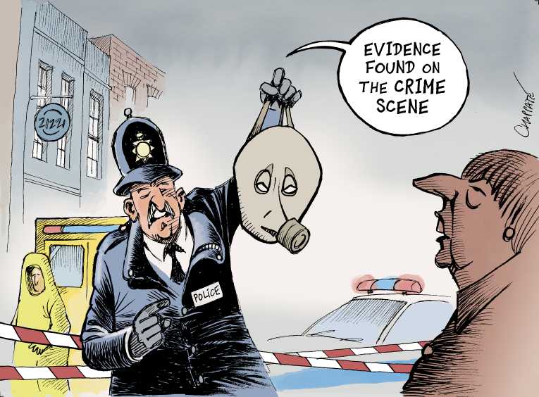 Political/Editorial Cartoon by Patrick Chappatte, International Herald Tribune on Putin Denies Involvement in Killing