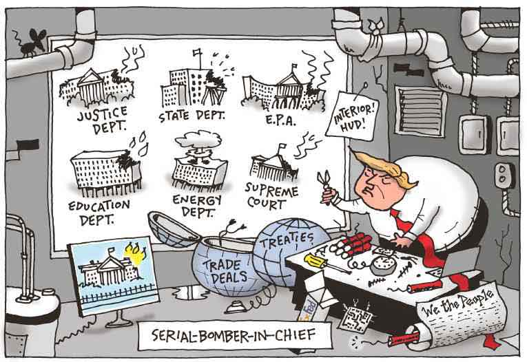 Political/Editorial Cartoon by Joel Pett, Lexington Herald-Leader, CWS/CartoonArts Intl. on Trump Denies Affair