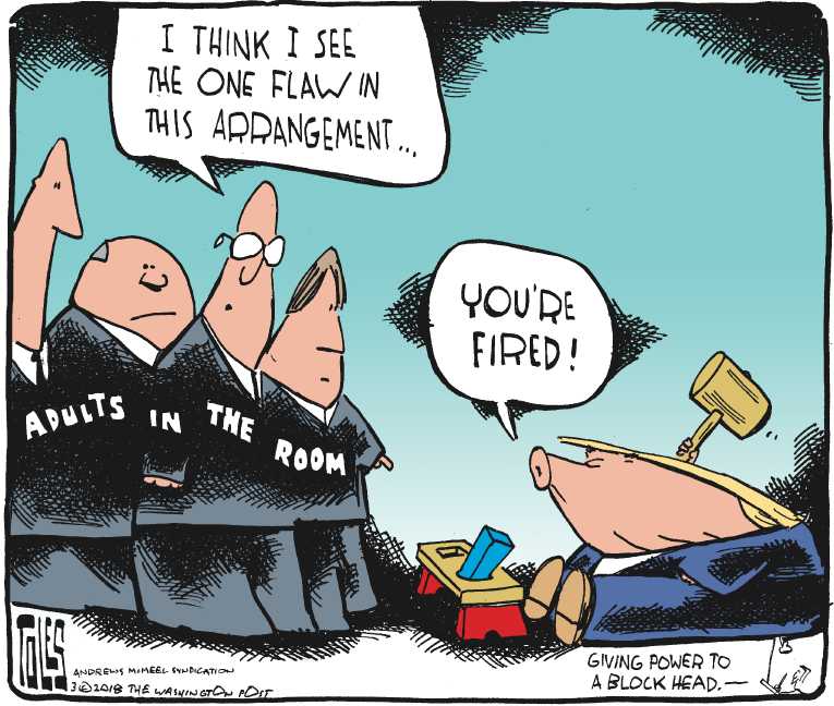 Political/Editorial Cartoon by Tom Toles, Washington Post on Trump Denies Affair