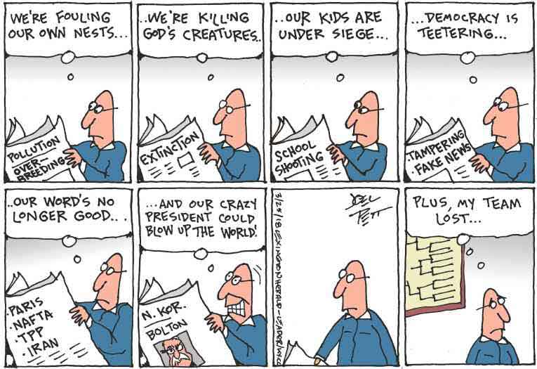 Political/Editorial Cartoon by Joel Pett, Lexington Herald-Leader, CWS/CartoonArts Intl. on In Other News