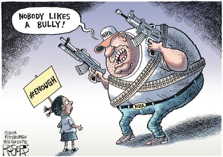 Political/Editorial Cartoon by Rob Rogers, The Pittsburgh Post-Gazette on Gun Legislation Stalls