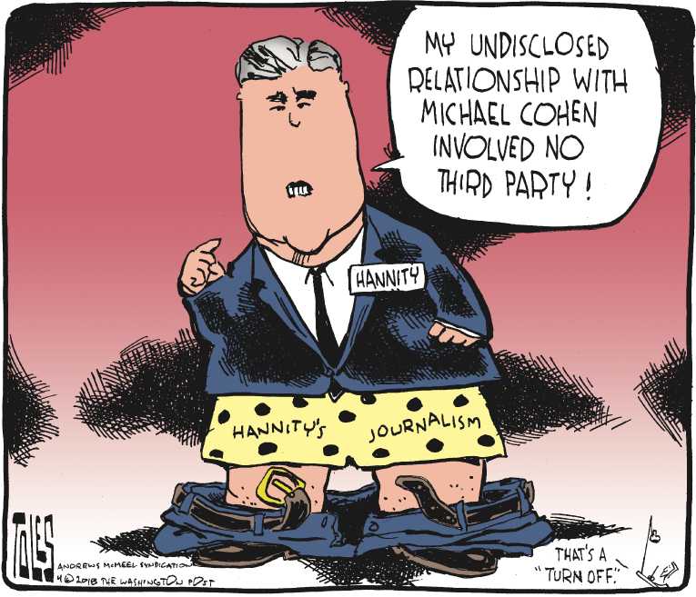 Political/Editorial Cartoon by Tom Toles, Washington Post on Cohen Office and Home Raided