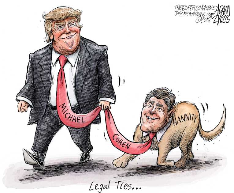 Political/Editorial Cartoon by Adam Zyglis, The Buffalo News on Cohen Office and Home Raided