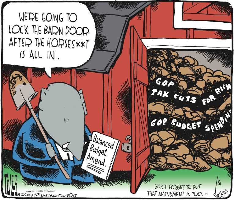 Political/Editorial Cartoon by Tom Toles, Washington Post on In Other News