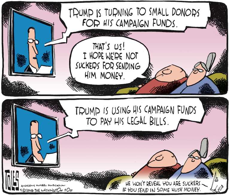 Political/Editorial Cartoon by Tom Toles, Washington Post on President Unhappy