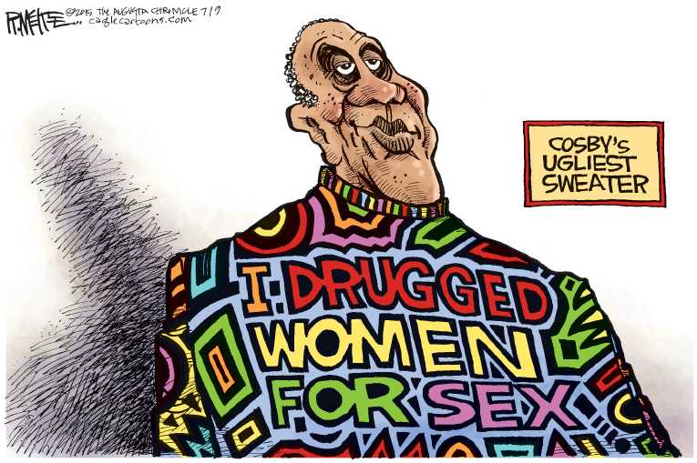 Political/Editorial Cartoon by Rick McKee, The Augusta Chronicle on Cosby Convicted