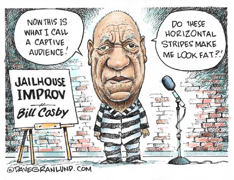 Political/Editorial Cartoon by Dave Granlund on Cosby Convicted