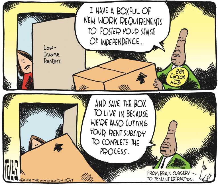 Political/Editorial Cartoon by Tom Toles, Washington Post on Jackson Dismissed