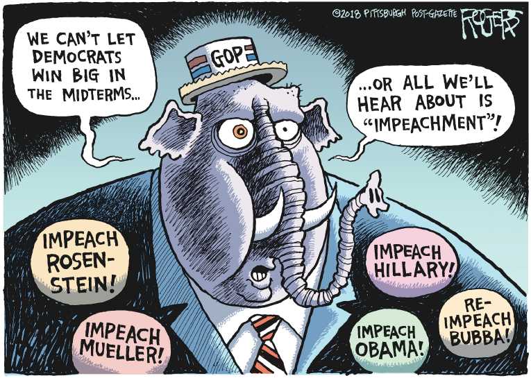 Political/Editorial Cartoon by Rob Rogers, The Pittsburgh Post-Gazette on In Other News