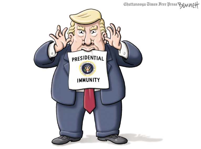 Political Cartoon on '“President Can Pardon Himself”' by Clay Bennett ...