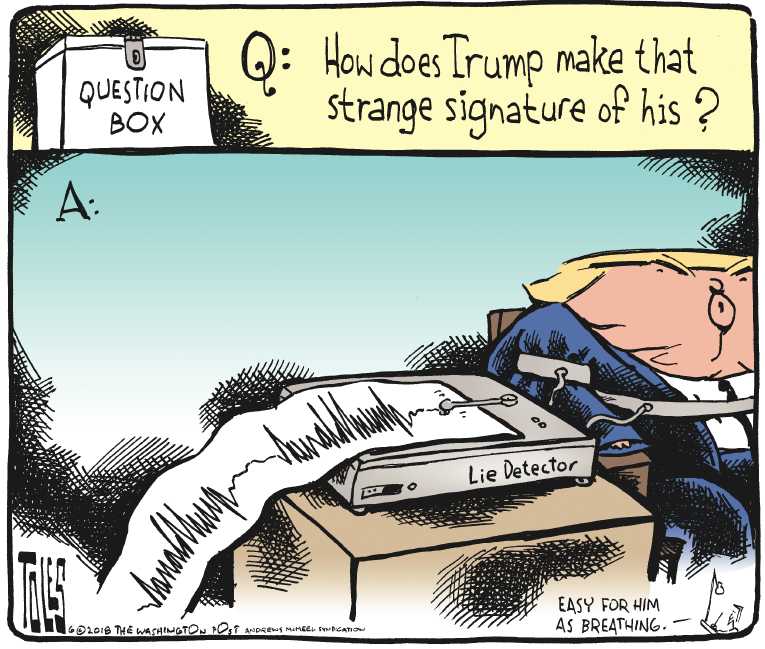 Political/Editorial Cartoon by Tom Toles, Washington Post on In Other News