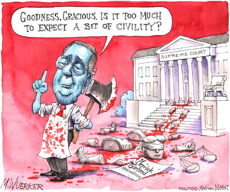 Political/Editorial Cartoon by Matt Wuerker, Politico on War of Words Escalates