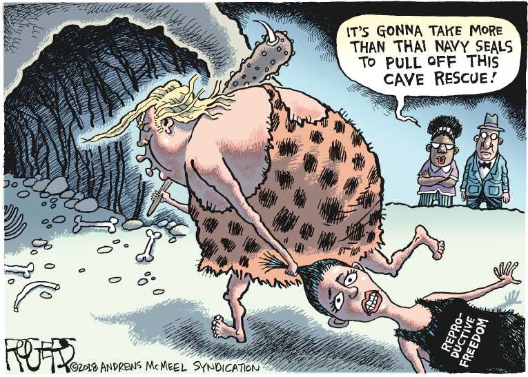 Political/Editorial Cartoon by Rob Rogers, The Pittsburgh Post-Gazette on Trump Poised for Great Success