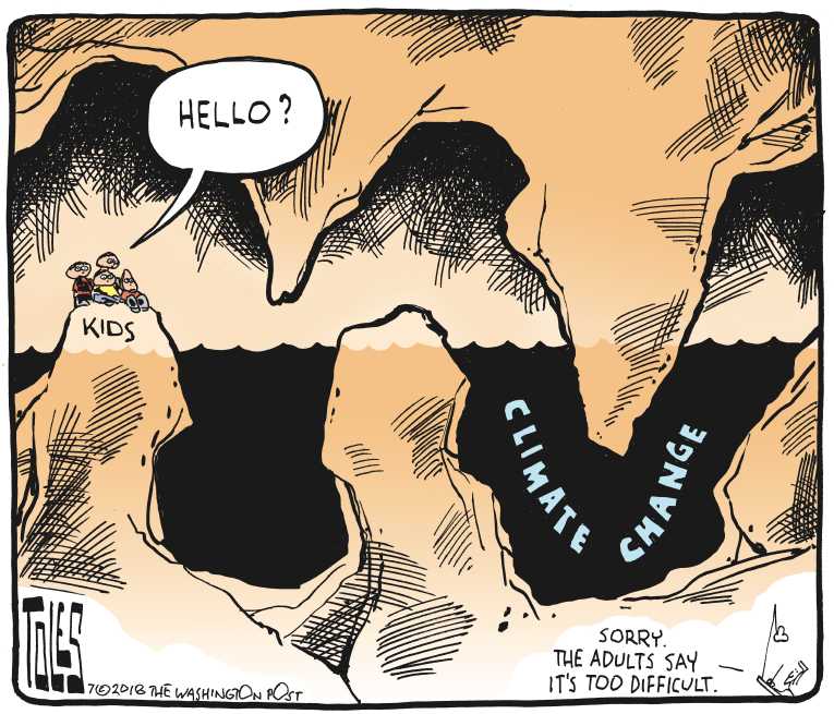 Political/Editorial Cartoon by Tom Toles, Washington Post on In Other News