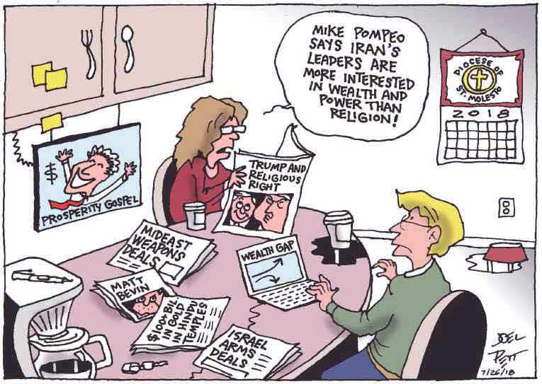 Political/Editorial Cartoon by Joel Pett, Lexington Herald-Leader, CWS/CartoonArts Intl. on In Other News