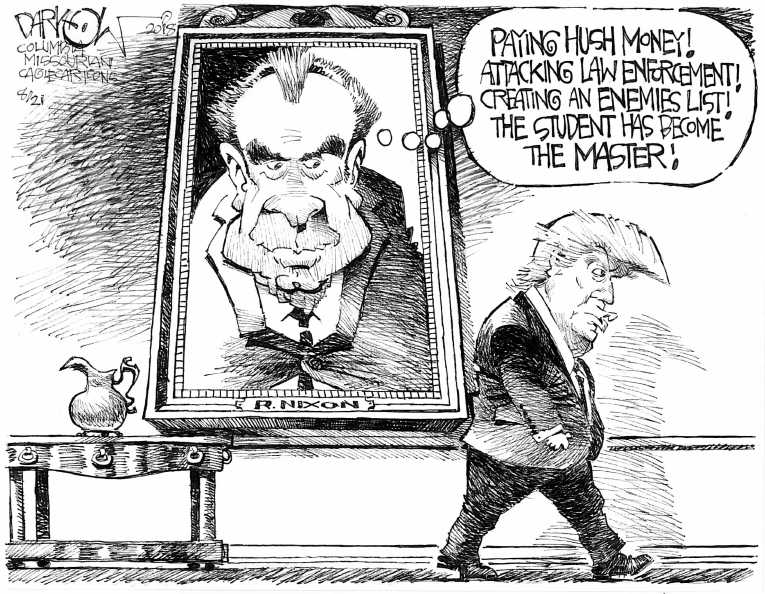 Political/Editorial Cartoon by John Darkow, Columbia Daily Tribune, Missouri on Manafort Convicted, Cohen Guilty