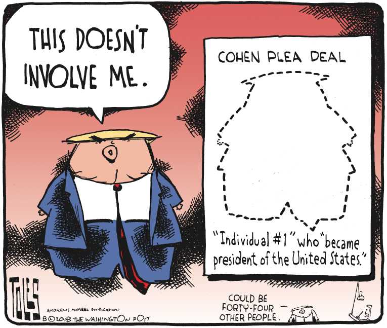 Political/Editorial Cartoon by Tom Toles, Washington Post on Convictions Rattle White House