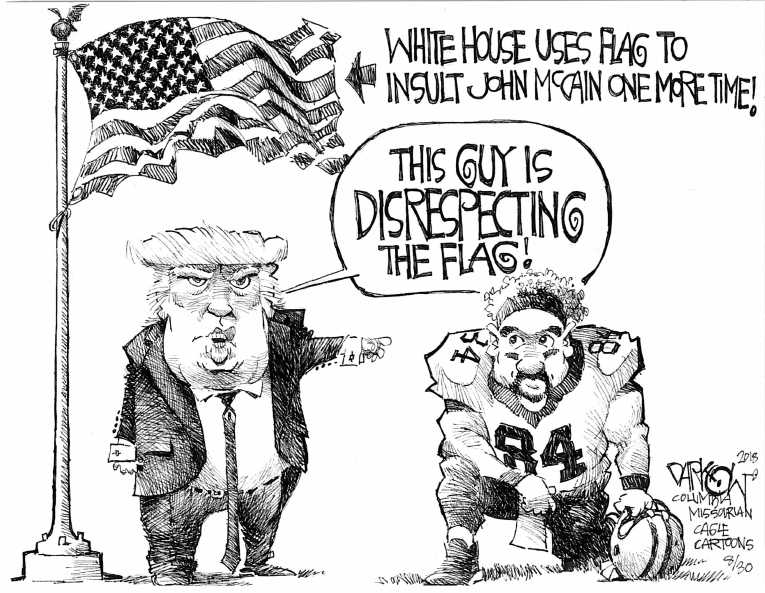 Political/Editorial Cartoon by John Darkow, Columbia Daily Tribune, Missouri on Trump Fighting Back