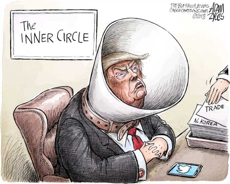 Political/Editorial Cartoon by Adam Zyglis, The Buffalo News on President “Unstable,” Insiders Say