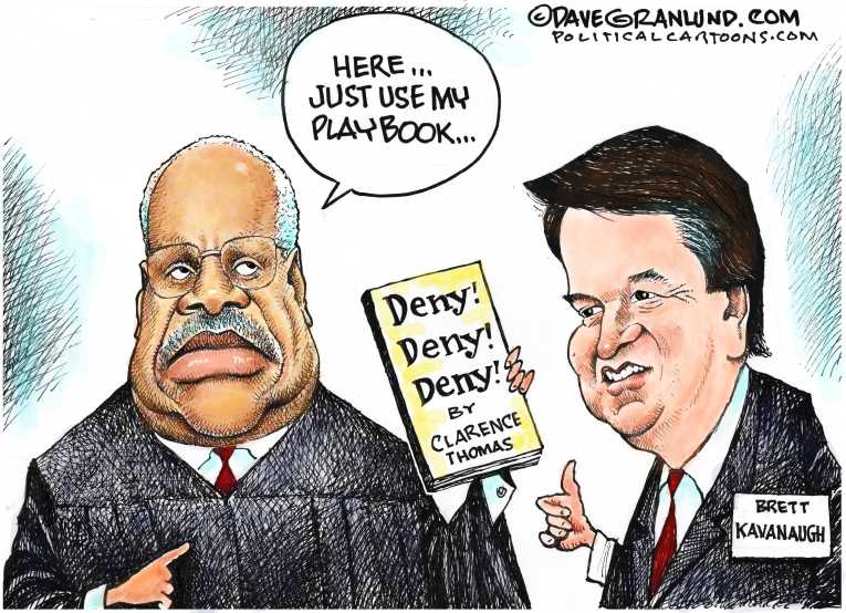 Political/Editorial Cartoon by Dave Granlund on Kavanaugh Accused of Sexual Assault