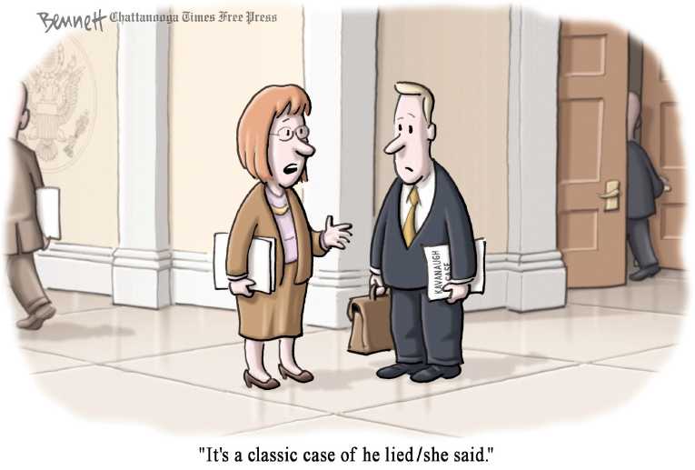 Political Cartoon On Multiple Accusers Come Forward By Clay Bennett Chattanooga Times Free