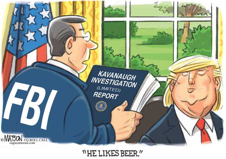 Political/Editorial Cartoon by RJ Matson, Cagle Cartoons on Flake Calls for FBI Investigation