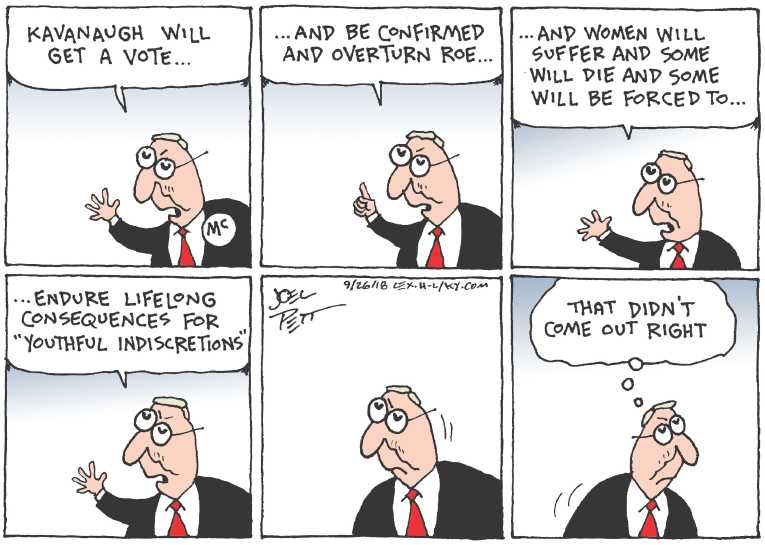 Political/Editorial Cartoon by Joel Pett, Lexington Herald-Leader, CWS/CartoonArts Intl. on Trump Praises Nominee’s Performance