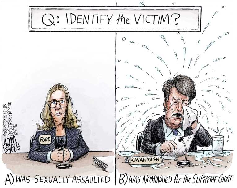 Political/Editorial Cartoon by Adam Zyglis, The Buffalo News on Kavanaugh Commits Perjury