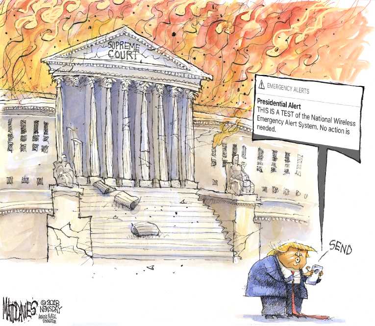 Political/Editorial Cartoon by Nick Anderson, Houston Chronicle on President Pursues More Power