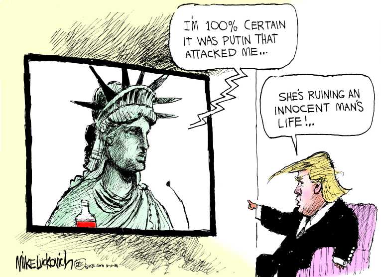 Political/Editorial Cartoon by Mike Luckovich, Atlanta Journal-Constitution on President Pursues More Power