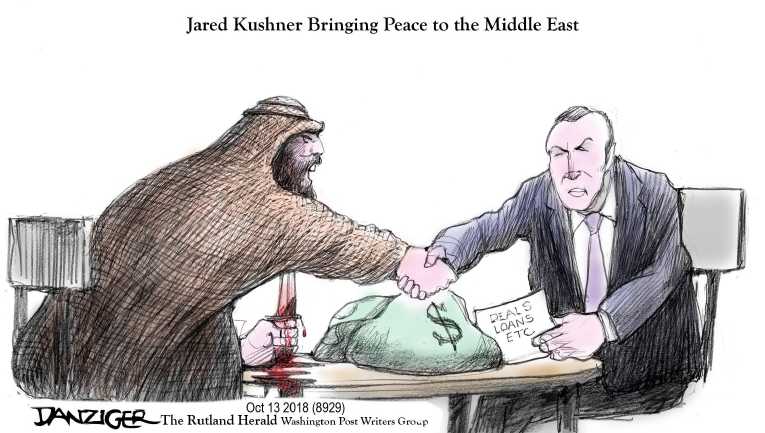 Political/Editorial Cartoon by Jeff Danziger on Saudis Kill, Mutilate Journalist