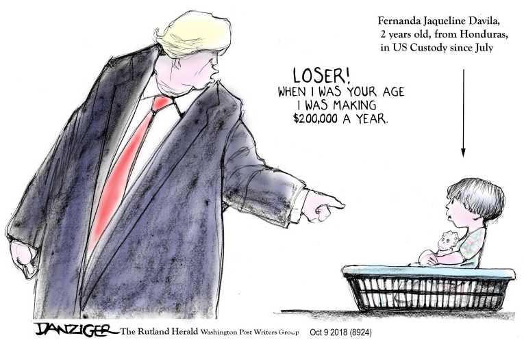 Political/Editorial Cartoon by Jeff Danziger on President Basks in Success