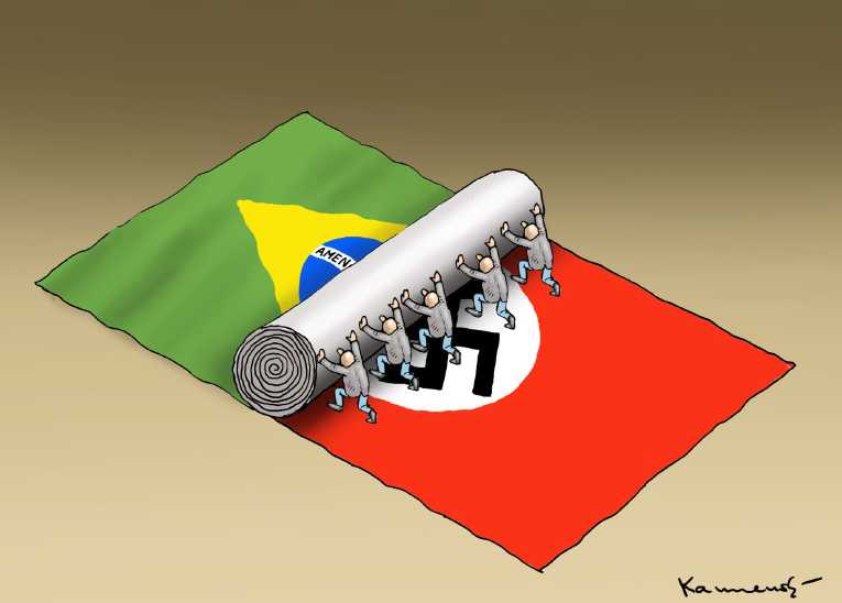 Political/Editorial Cartoon by Marian Kamensky, Slovakia on Brazil Elects Fascist