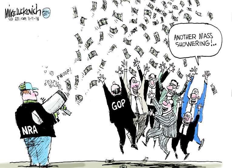 Political/Editorial Cartoon by Mike Luckovich, Atlanta Journal-Constitution on In Other News