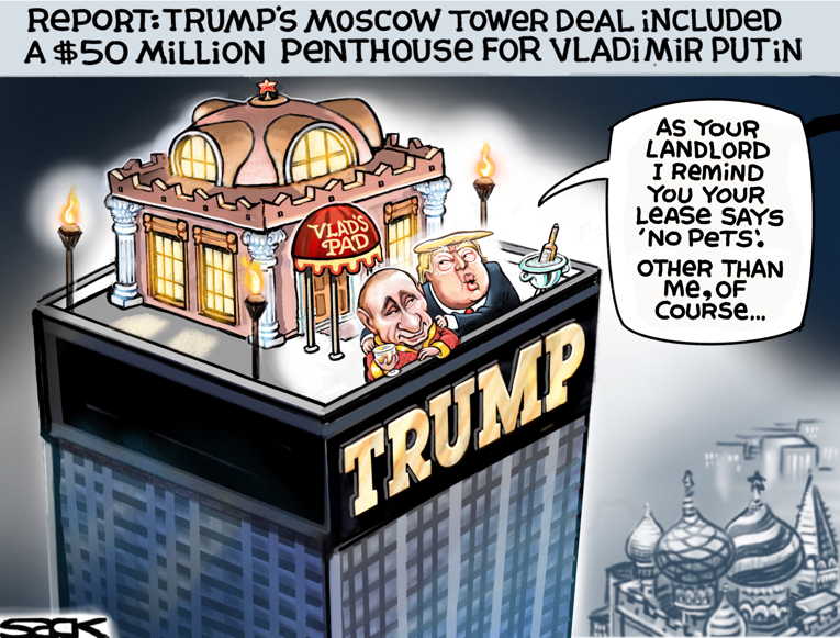 Political/Editorial Cartoon by Steve Sack, Minneapolis Star Tribune on Manafort Defies Agreement