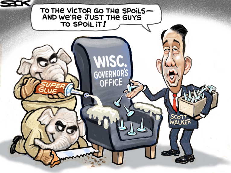 Political/Editorial Cartoon by Steve Sack, Minneapolis Star Tribune on Obamacare Struck Down