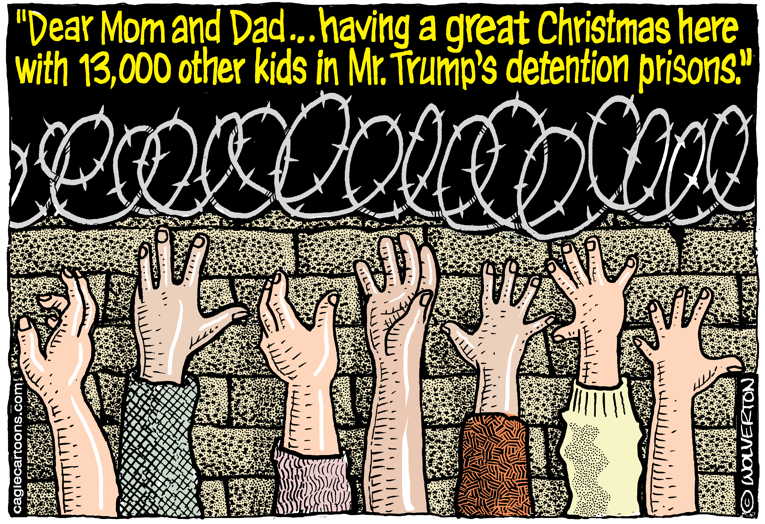 political-cartoon-on-trump-demands-wall-by-monte-wolverton-cagle