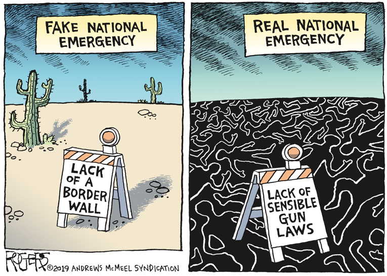 Political/Editorial Cartoon by Rob Rogers on In Other News