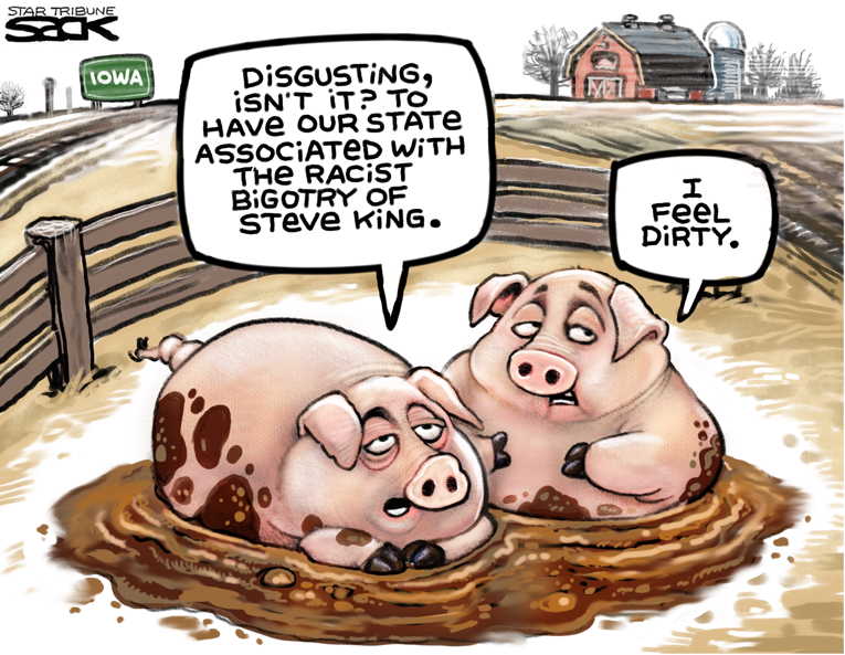 Political/Editorial Cartoon by Steve Sack, Minneapolis Star Tribune on In Other News