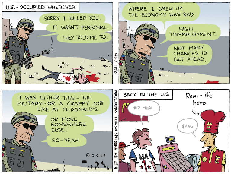 Political/Editorial Cartoon by Ted Rall on In Other News