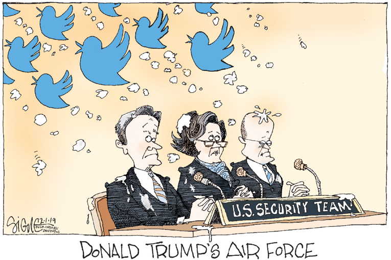 Political/Editorial Cartoon by Signe Wilkinson, Philadelphia Daily News on President Seeks More Authority