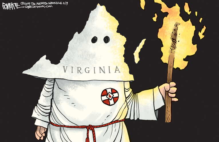 Political/Editorial Cartoon by Rick McKee, The Augusta Chronicle on Virginia Dems Go Dark