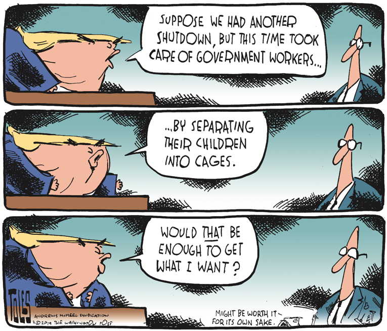 Political/Editorial Cartoon by Tom Toles, Washington Post on Trump’s Election a Miracle