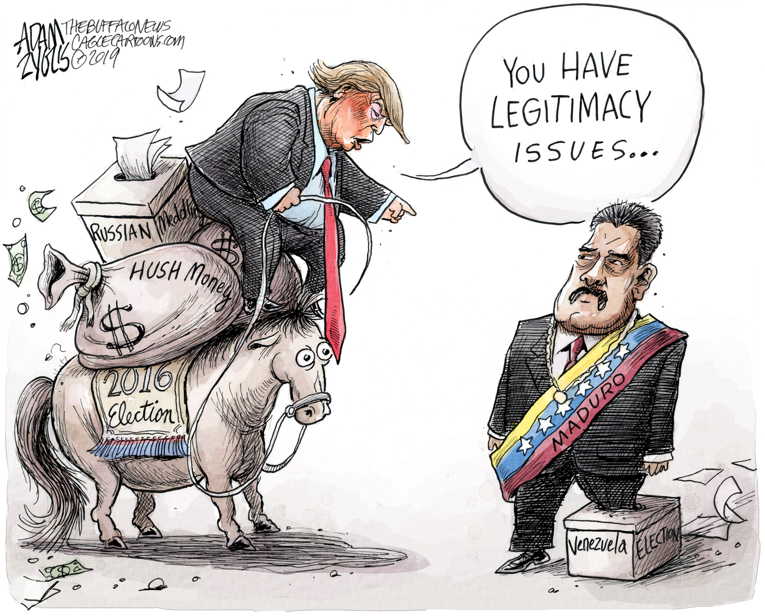 Political Cartoon on 'US Eyeing Venezuelan Oil' by Adam Zyglis, The ...